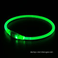 USB Rechargeable Night Safety LED Pet Necklace Collar